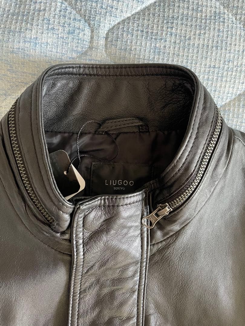 LIUGOO TOKYO - ラムレザー M-65 フィールドジャケット 黒