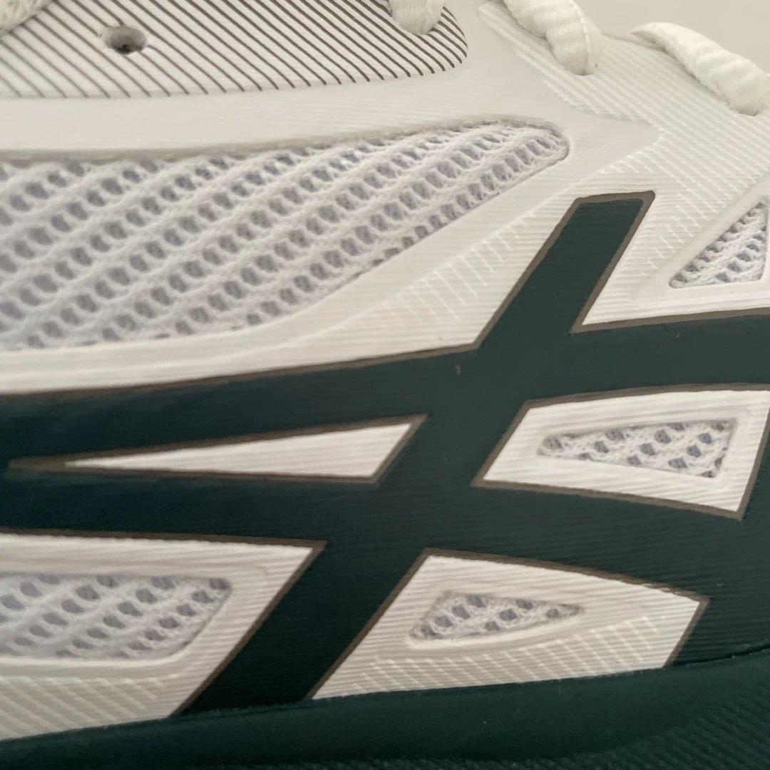 ASICS テニスシューズ ホワイト/グリーン　28.5cm #2086