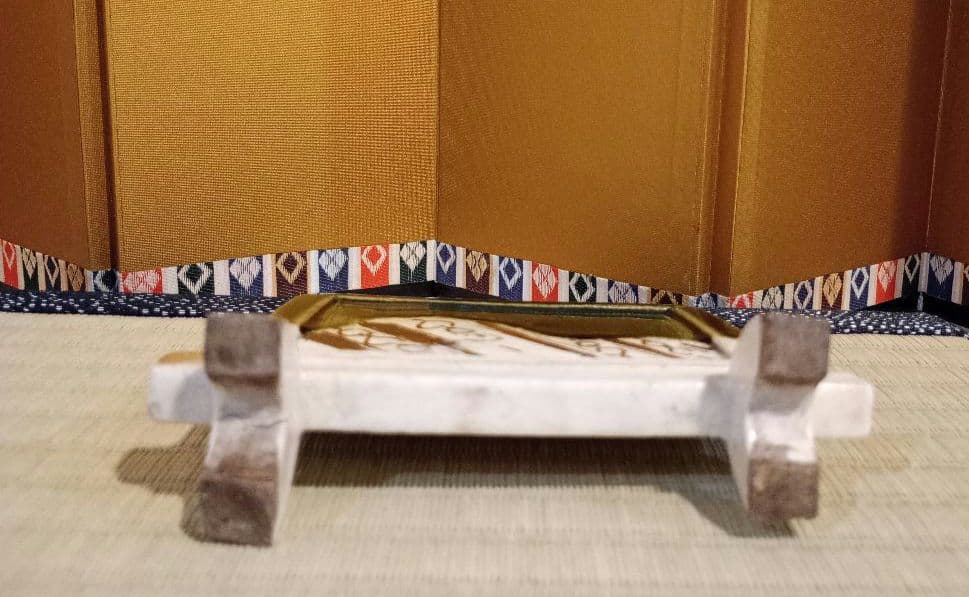 ころすけ　硯屏　茶道具　書道具　織部　骨董