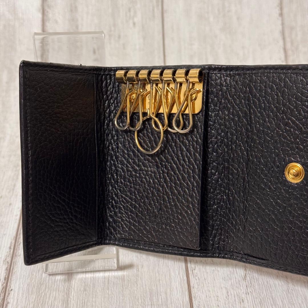 美品✨GUCCI キーケース 6連 GGマーモント