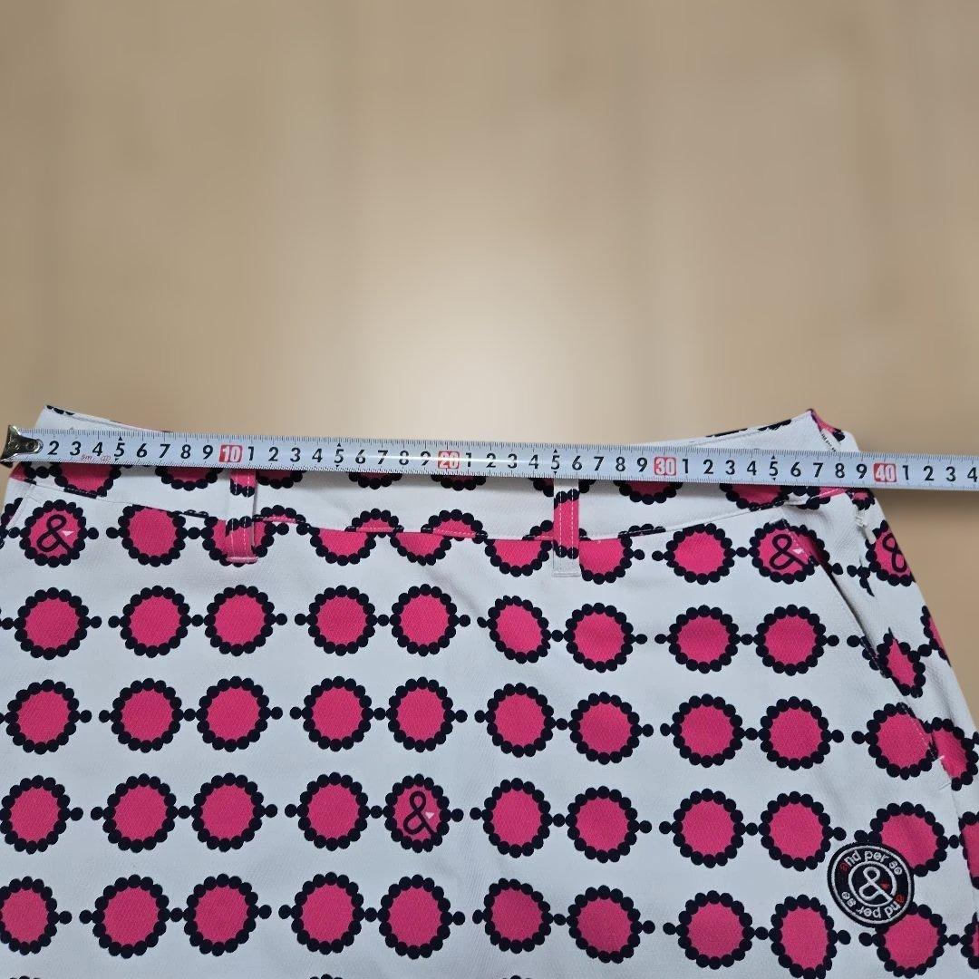 and per se ドット柄 ゴルフスカート