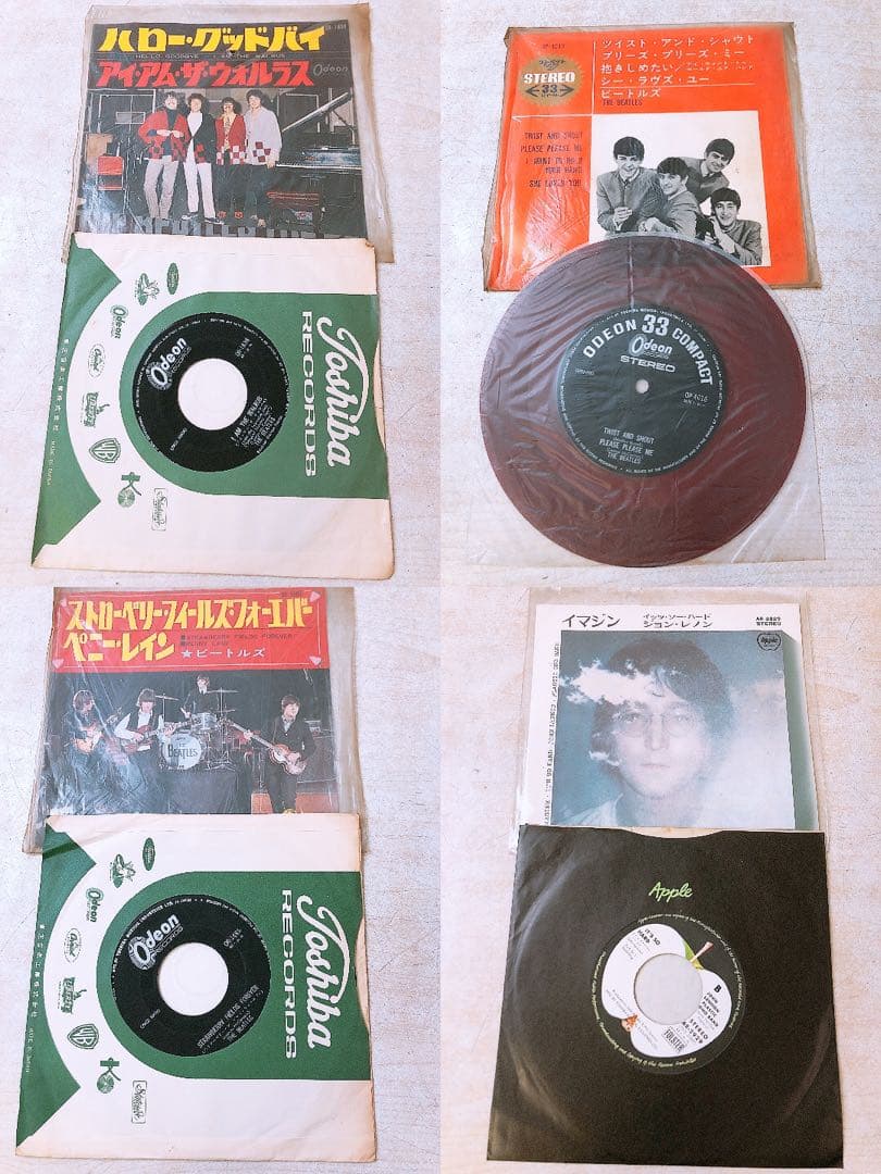 p*o様 ザ・ビートルズ ジョンレノン レコード まとめ売り LP EP 赤盤
