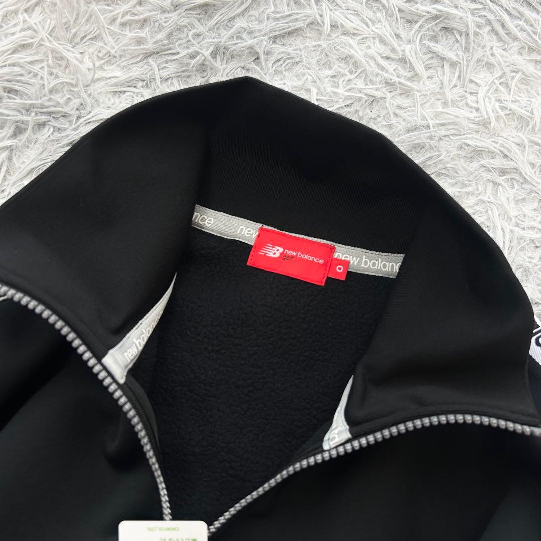 新品　ニューバランスゴルフ　スウェット　ハーフジップ　裏起毛　ブラック　サイズ0