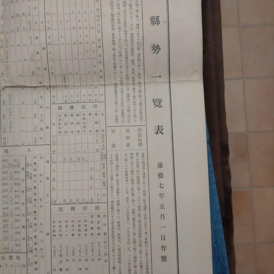 満州国 古地図③ 錦州省興城県