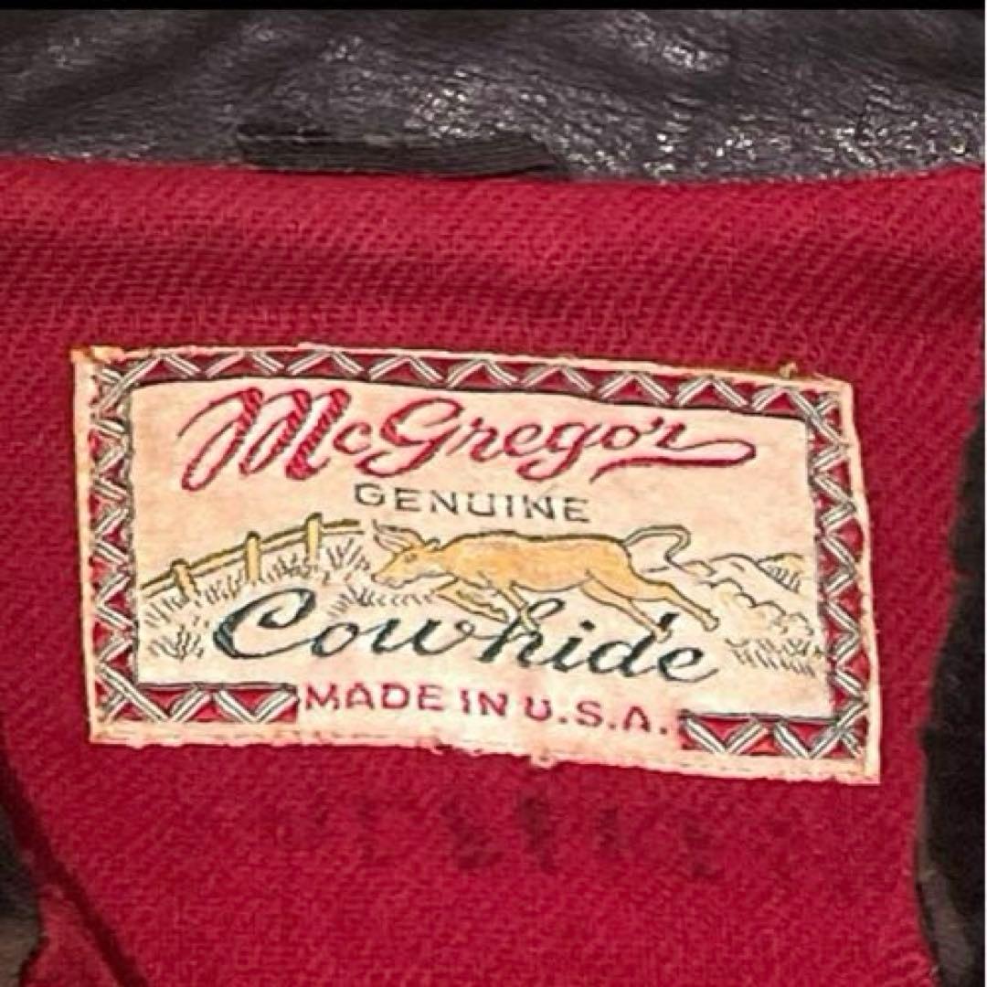 40sヴィンテージ★筆記体タグ★ボマージャケット★レザージャケット★G-1