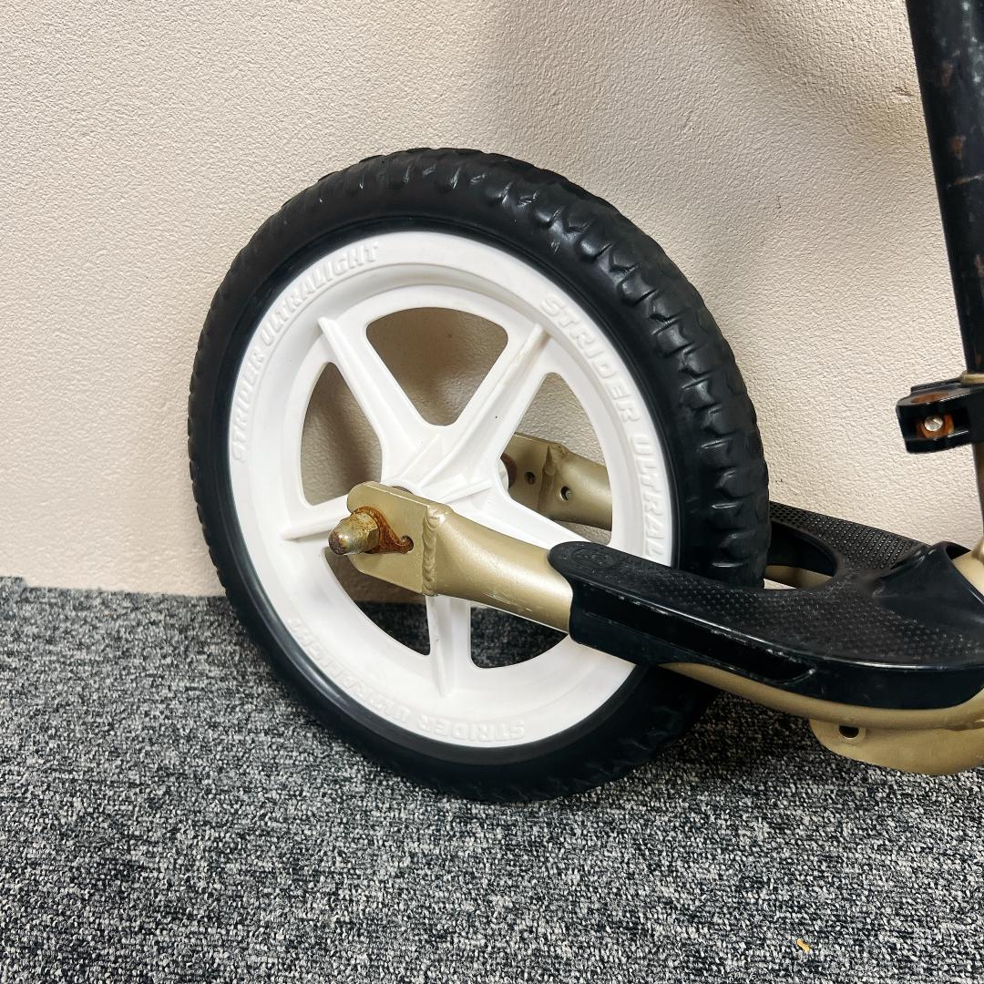 【良品】STRIDER 12 PRO ゴールド バランスバイク