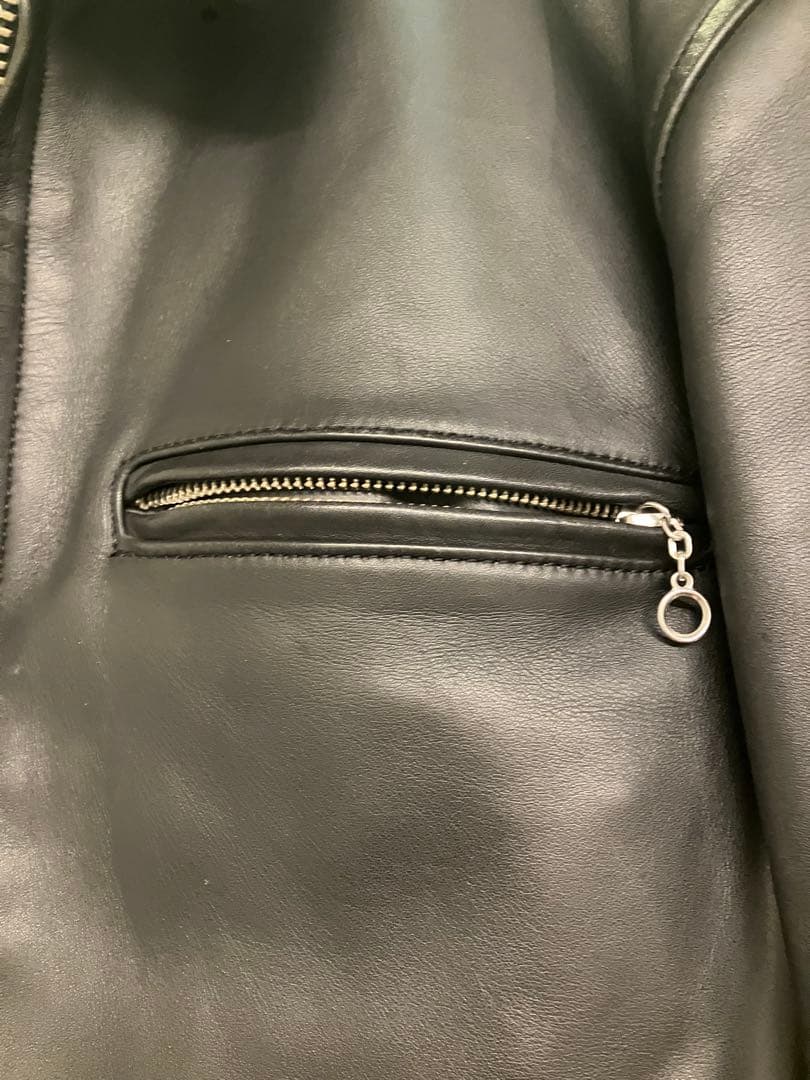 南海部品シングルライダースジャケット　XL