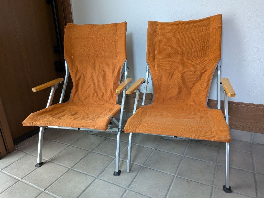 【２脚セット】(希少色/廃盤品)スノーピーク ローチェア30 オレンジ