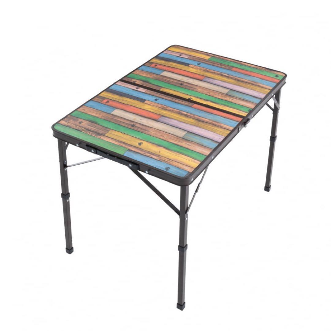 新品未開封 LOGOS Old Wooden 丸洗いダイニングテーブル