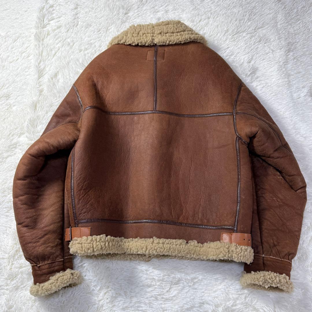 【美品】AVIREX B-3 大戦モデル ラセットブラウン L相当 胸タグ レア