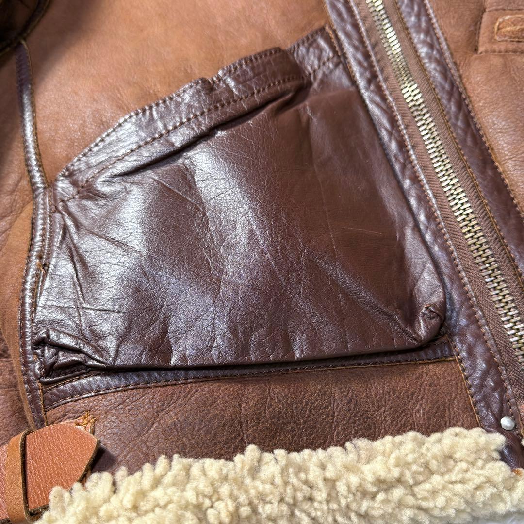 【美品】AVIREX B-3 大戦モデル ラセットブラウン L相当 胸タグ レア