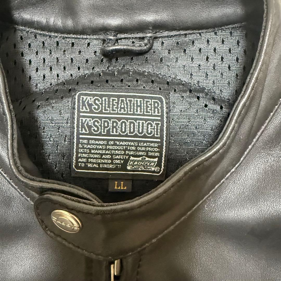 KADOYA シングルライダースジャケット　カウレザー