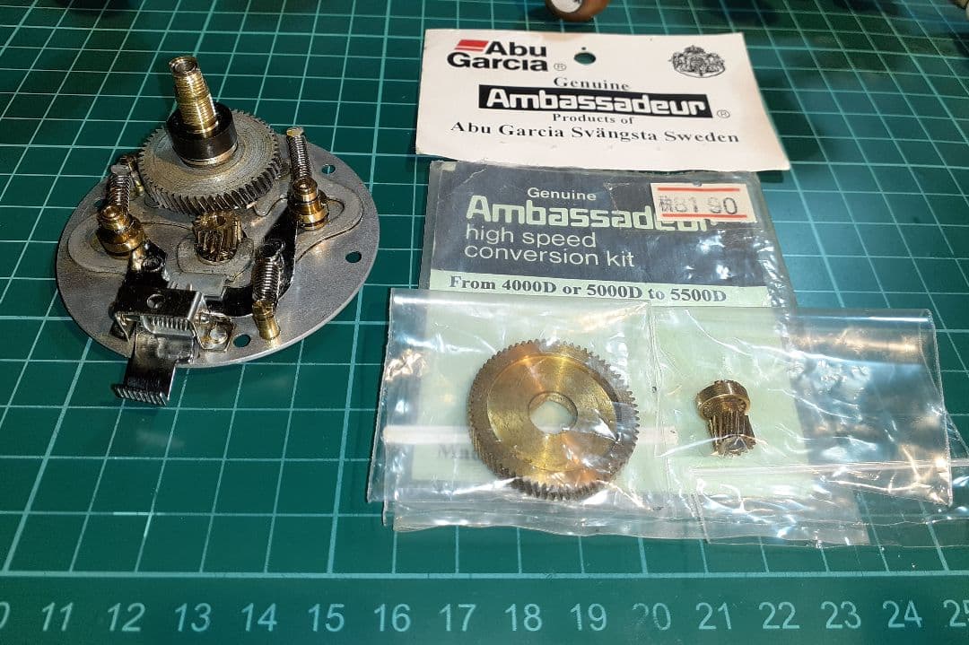 アブガルシア ABUアンバサダー5000Dギアプレート一式、ハイギアキットセット