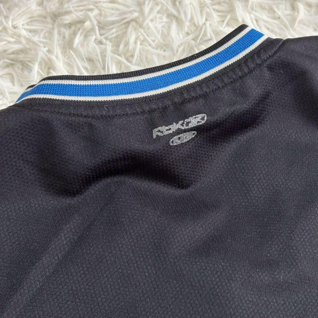 リーボック ゲームシャツ バスケット ブラック ブルー ノースリーブ B100