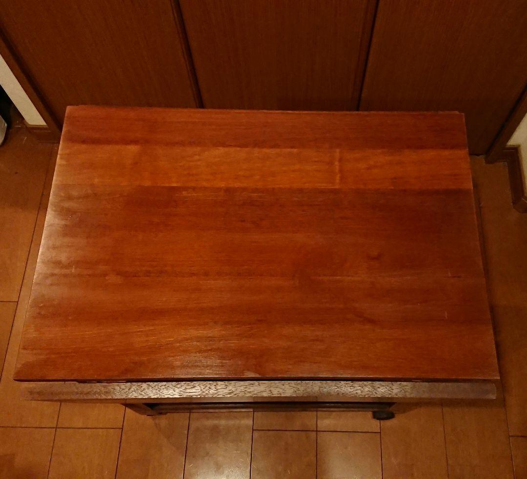 昭和レトロ 両側バタフライワゴン テーブル 木製 折りたたみ キッチンワゴン