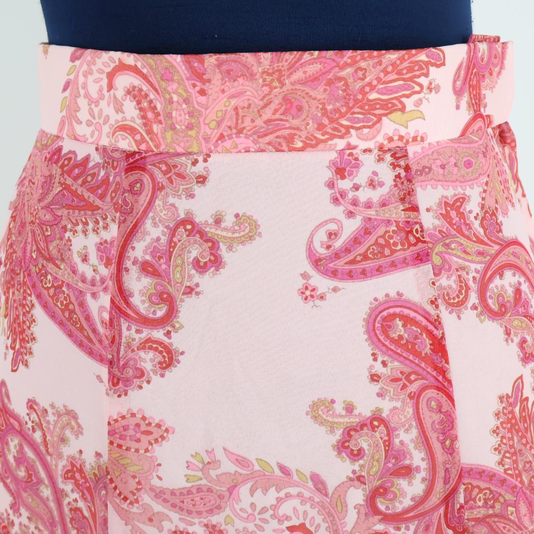 【美品 日本製 社交ダンス衣装】ピンク Chacott スカート 紫 軽い