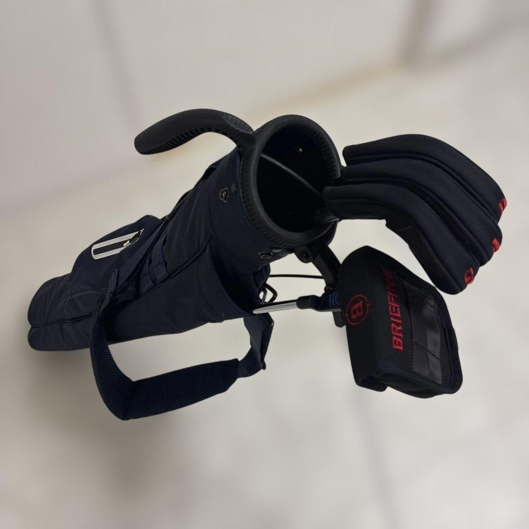 TIGORA サブバック ネイビー セルフスタンドキャディバッグBRIEFING