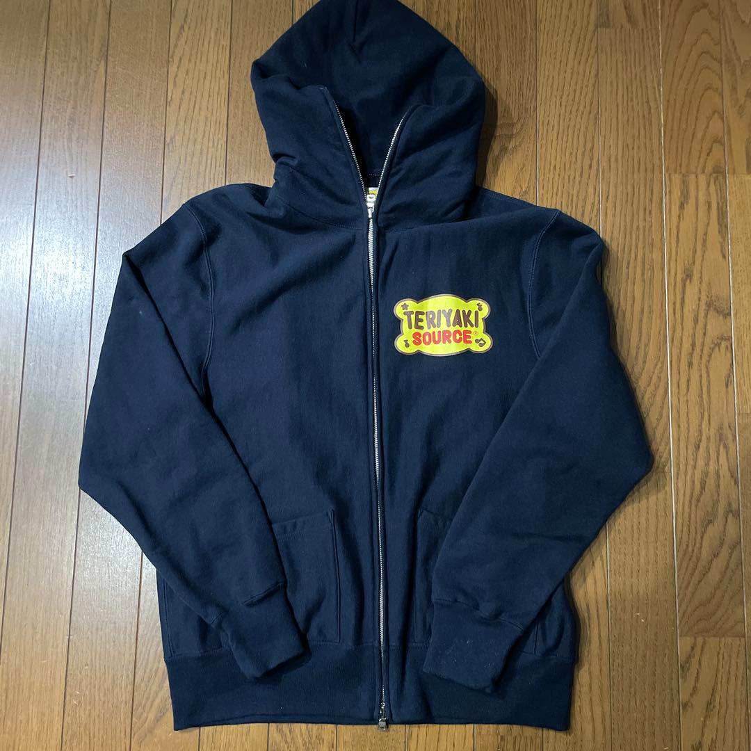 A BATHING APE エイプ テリヤキボーイズ ジップパーカー ネイビー