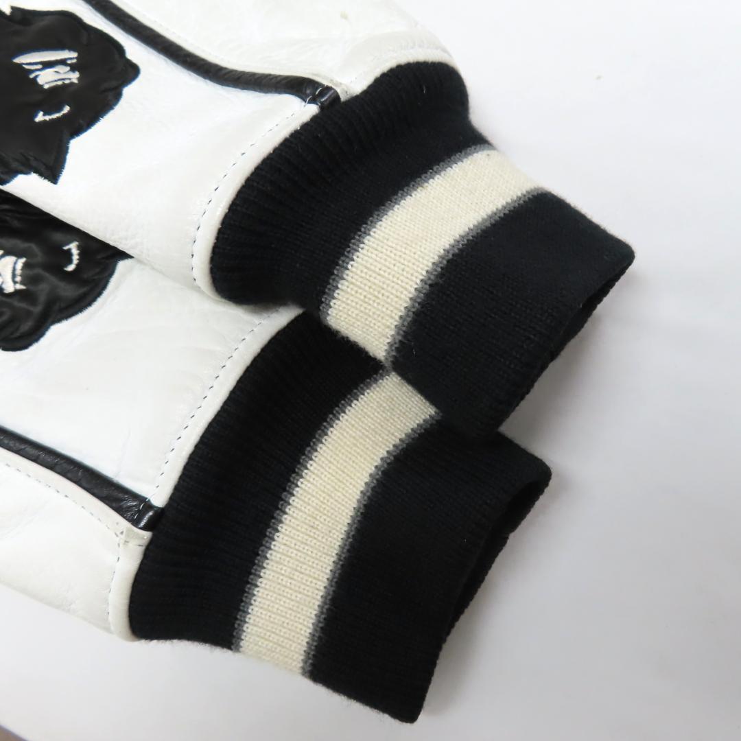 90s A BATHING APE 牛革 レザー ファイヤーパターン ジャケット