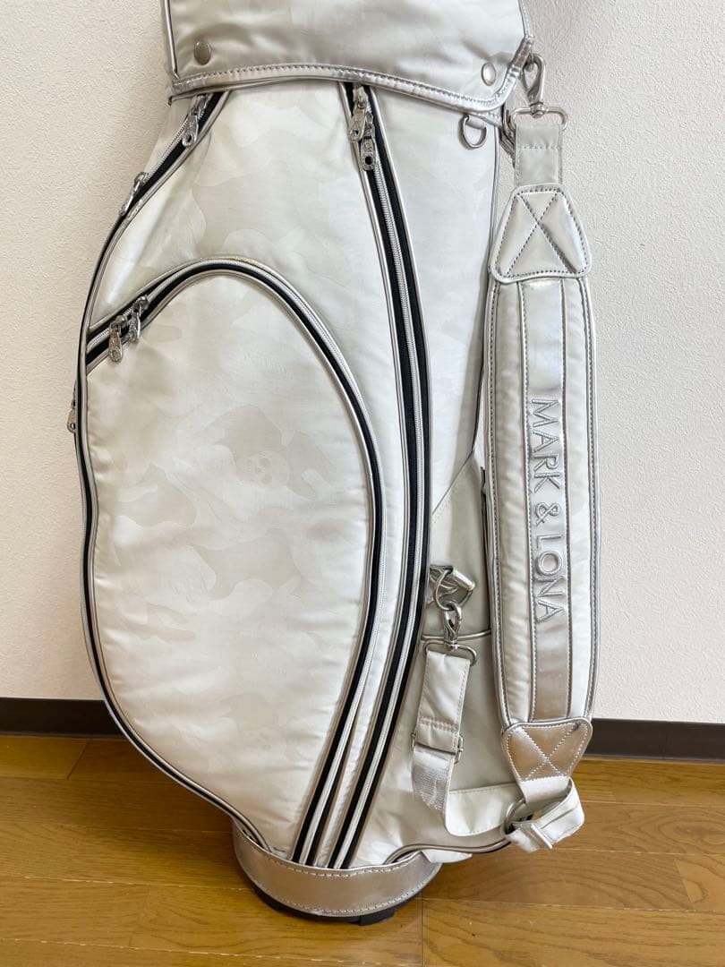 MARK&LONA ゴルフバッグ ホワイト　マークアンドロナ　マクロナ