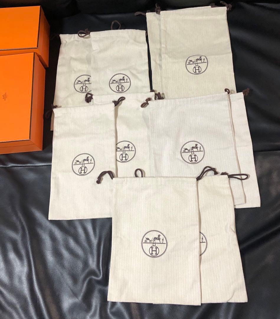 エルメス　シューズ空箱　保存袋　付属品　ポリード27対応　オレンジボックス080