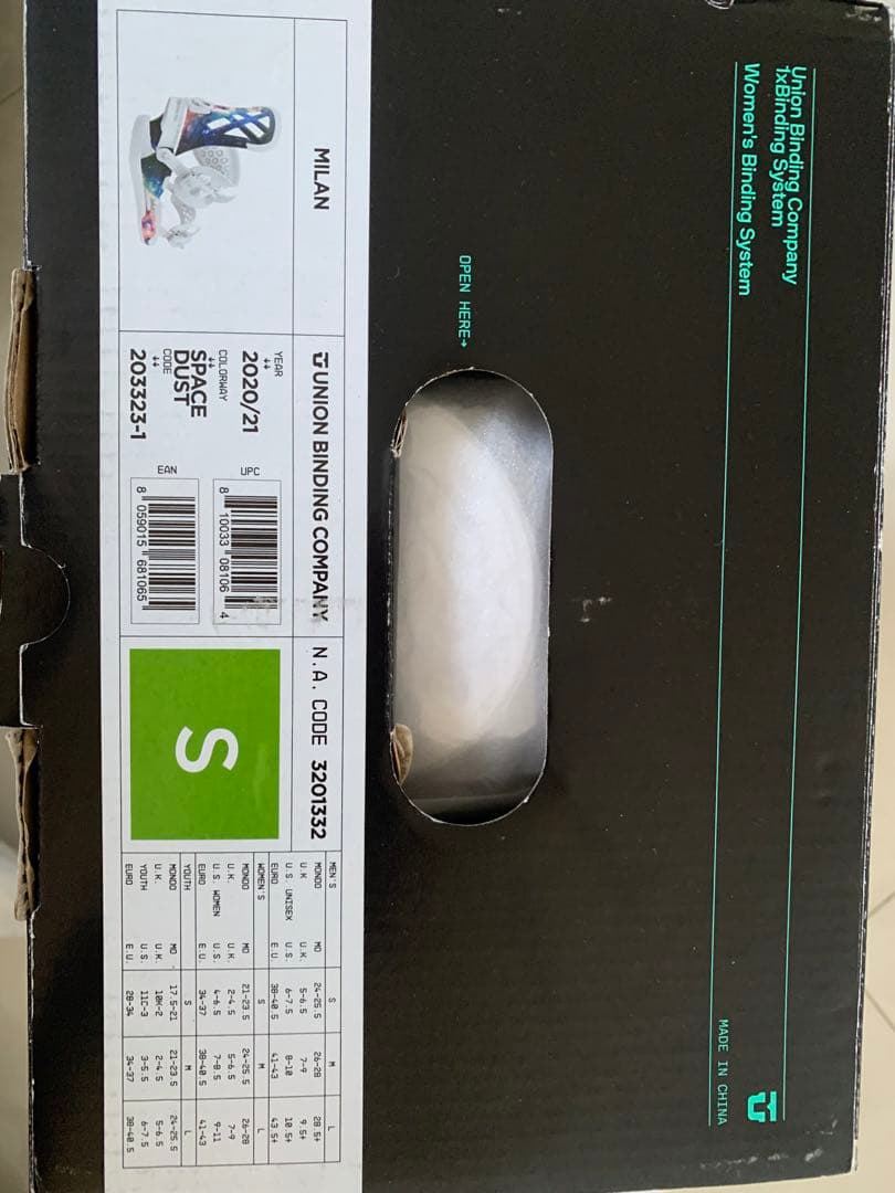 終末限定値下げ　ビンディング Union Milan Womens S