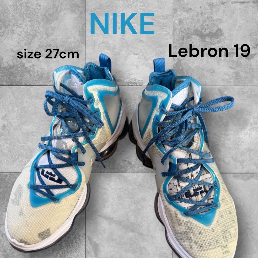美品 NIKE ナイキ LeBron 19 Space Jam ホワイト 27
