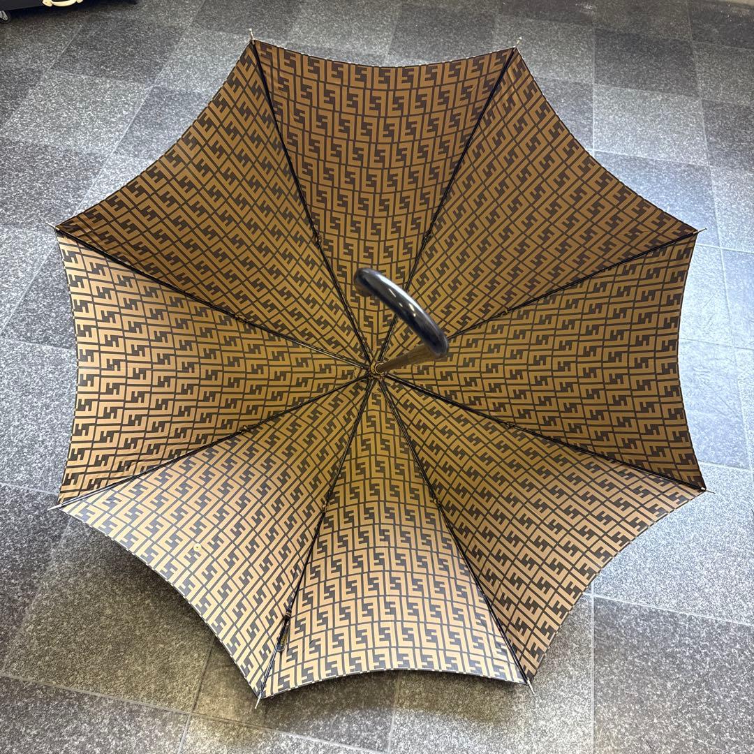 FENDI フェンディ　ズッカ柄アンブレラ、雨傘、長傘　美品