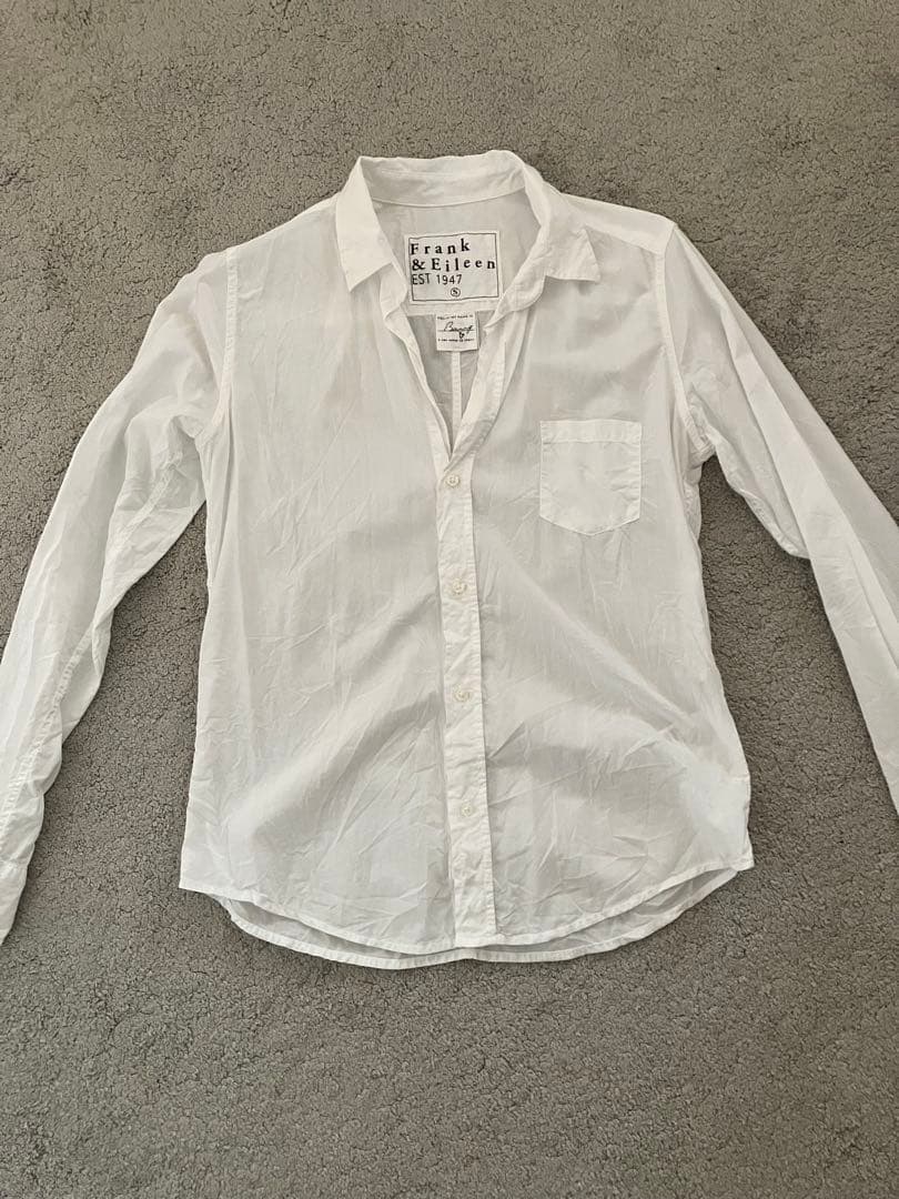 Frank&Eileen BARRY ホワイトシャツ　コットン　S 美品