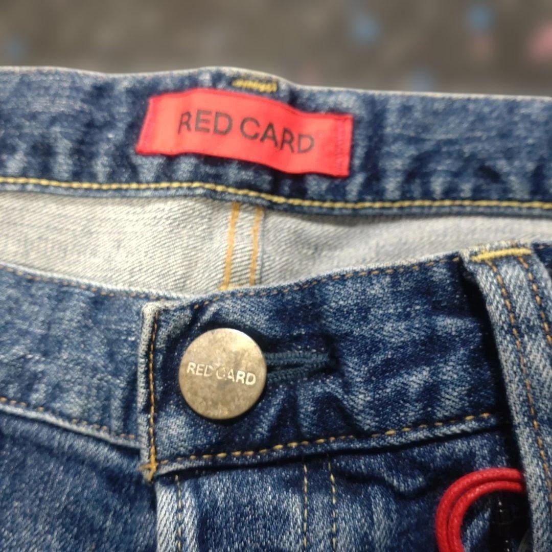 RED CARD スリムテーパードデニム
