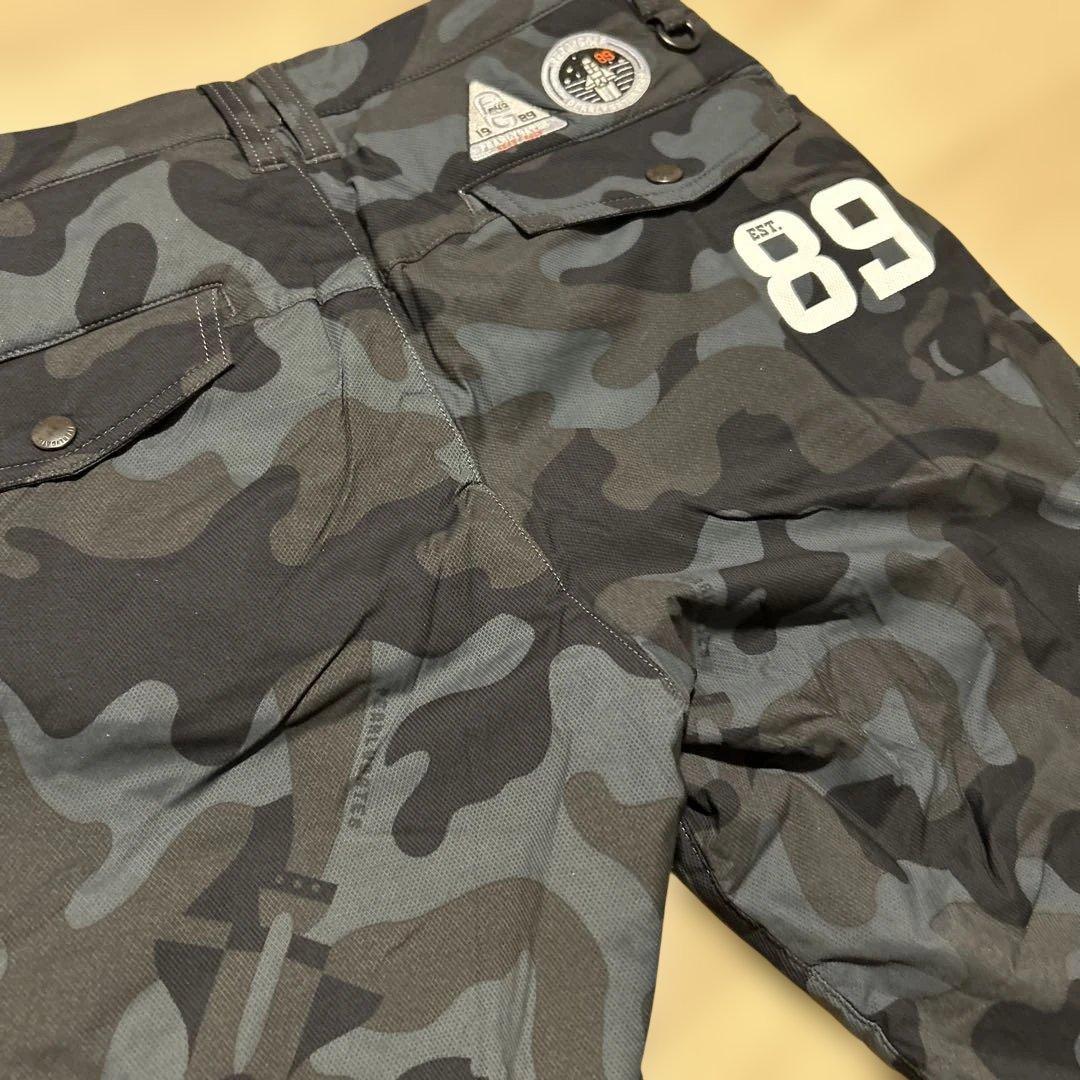 中綿　パーリーゲイツ　ゴルフパンツM〜L相当　迷彩柄　カモ　暖パン【超美品】
