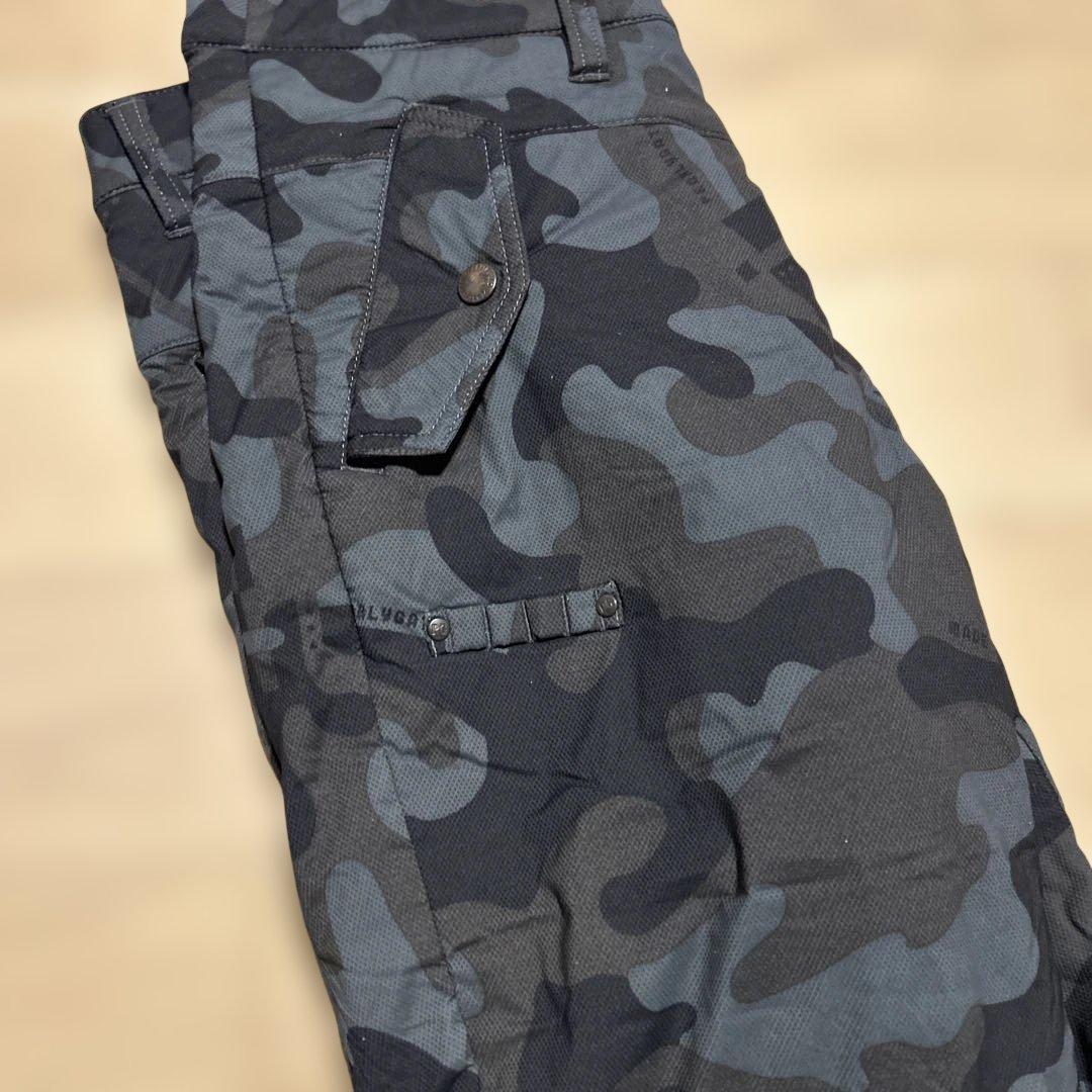 中綿　パーリーゲイツ　ゴルフパンツM〜L相当　迷彩柄　カモ　暖パン【超美品】