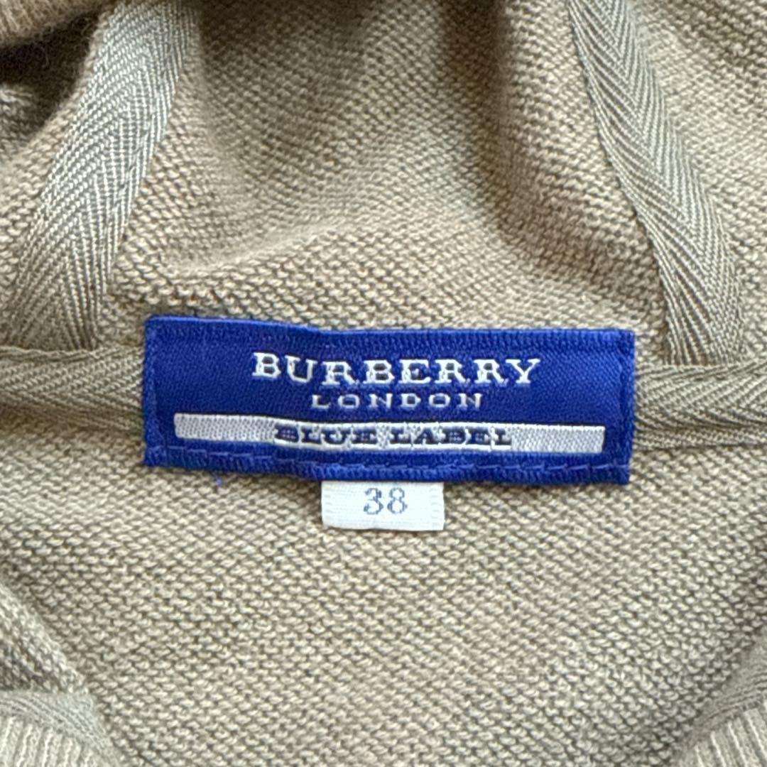 希少✨バーバリーブルーレーベル ジップパーカー ノバチェック ホースロゴ