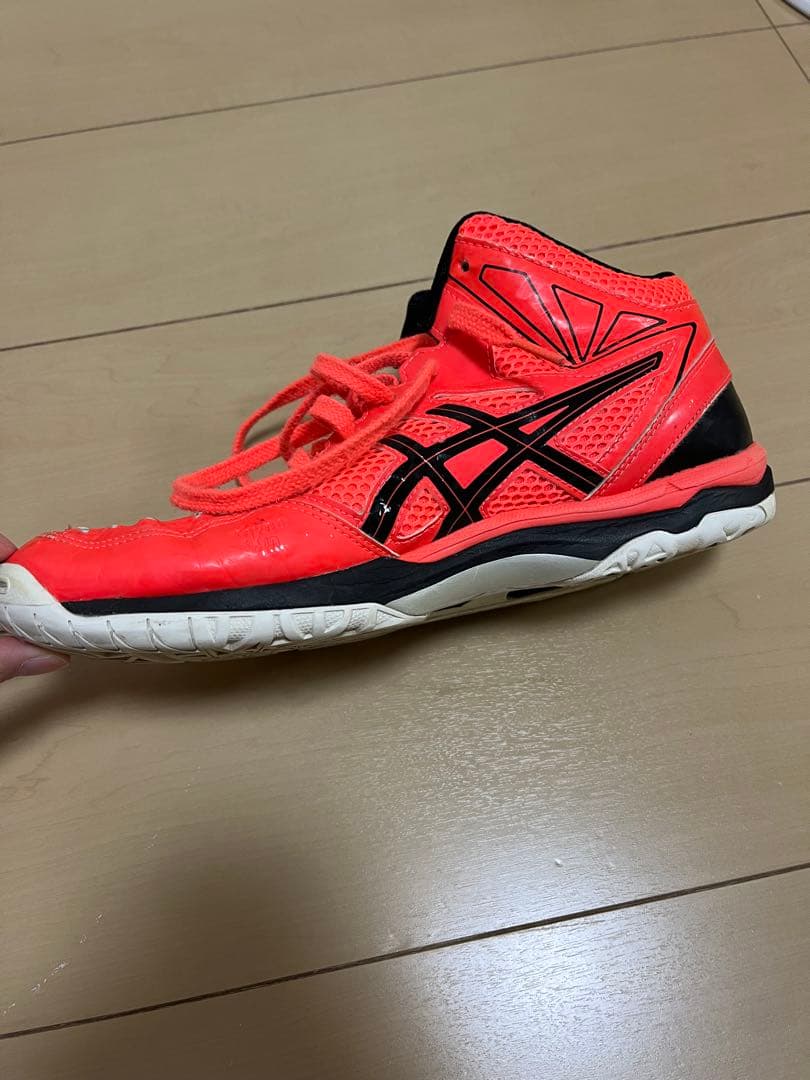 ASICS バレーボールシューズ ピンク／オレンジ