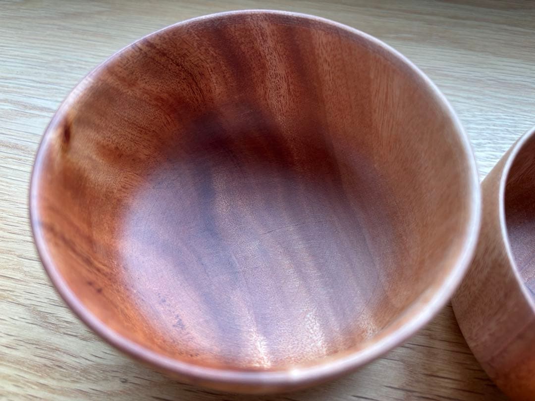 【新品未使用】山のうつわ型 天然木の器（大・中・小）セット