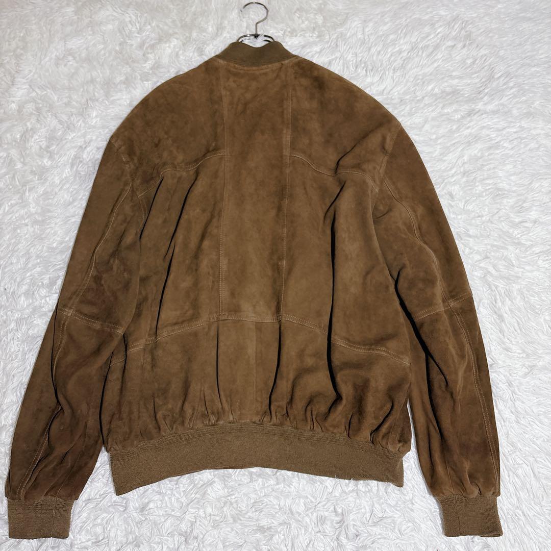 c.comberti スエード レザー ジャケット XXL相当 本革 ブラウン