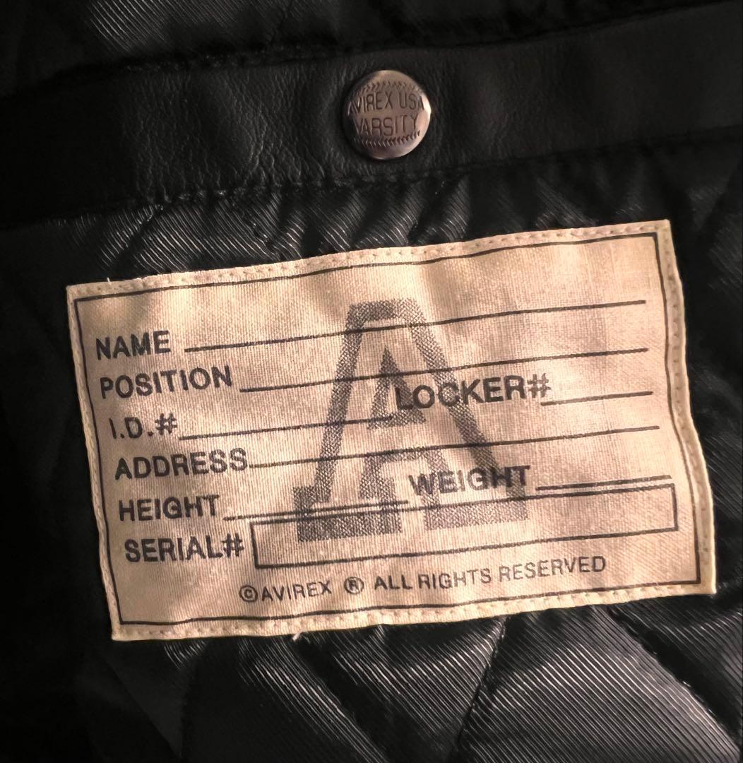 アビレックス　ブラックレザージャケット