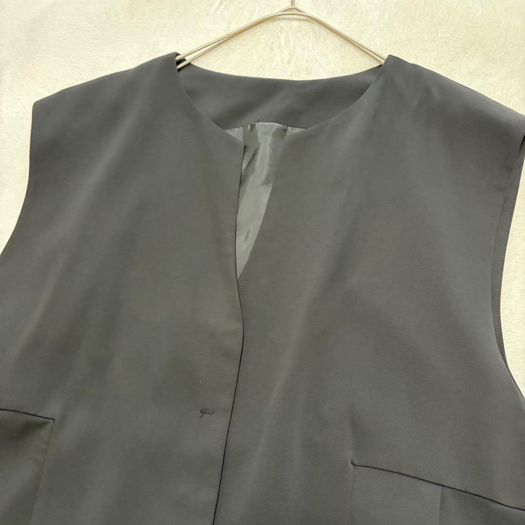 美品♪LAVEANGE ラビアンジェ プリーツペプラムベスト 大きいサイズ 5L