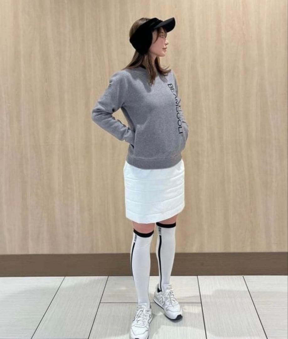 【極美品】BEAMS GOLF ビームスゴルフ パテッド 撥水スカート 中綿蓄熱