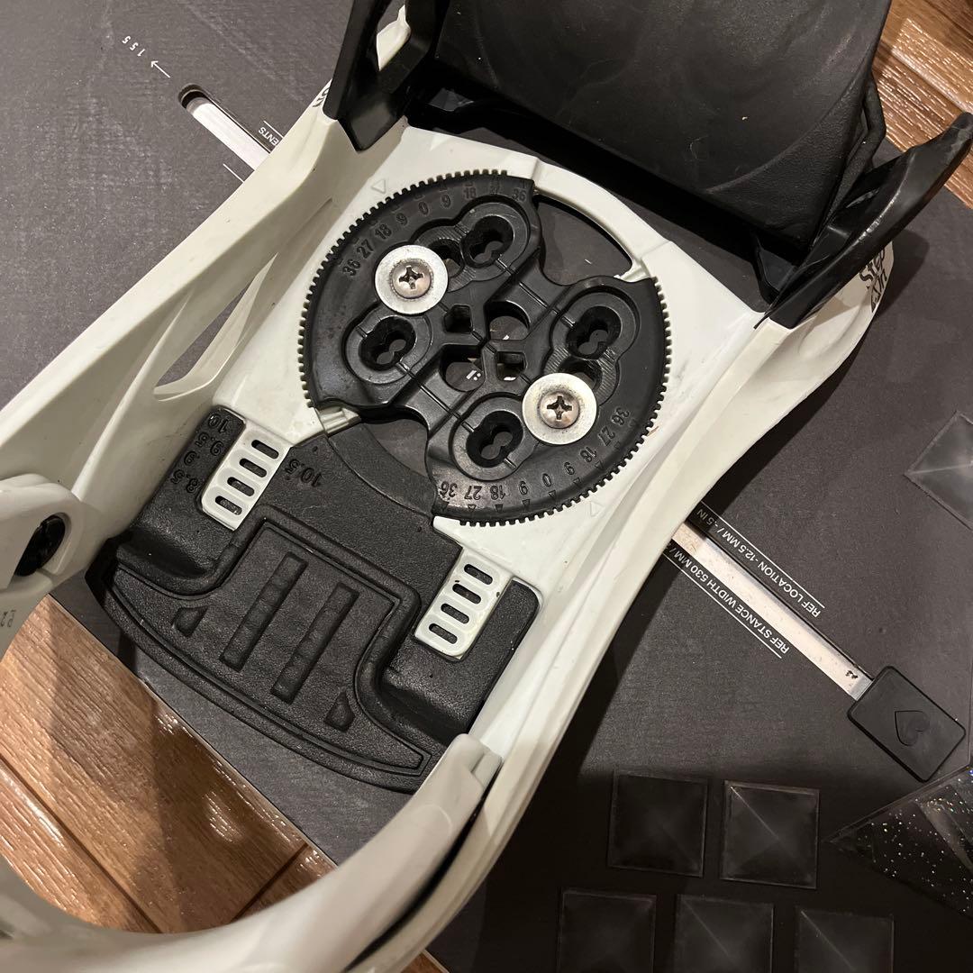 Burton stepon スノーボード ビンディング ホワイト（M）