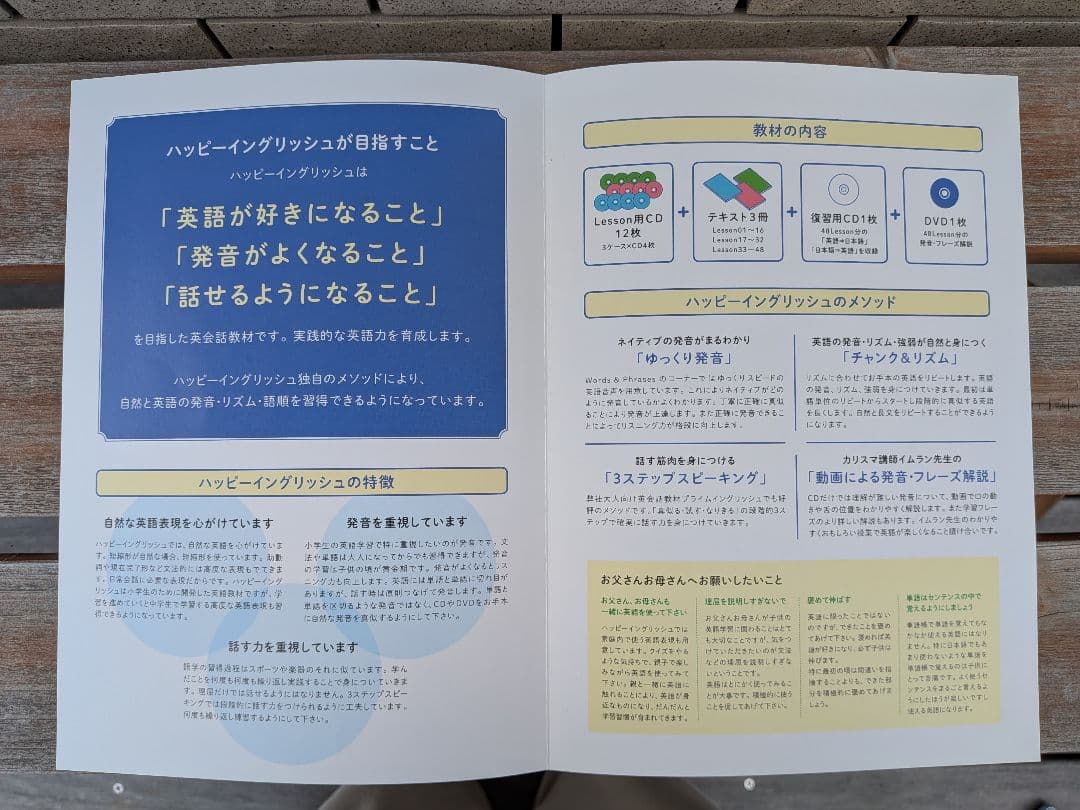 英会話教材 ハッピーイングリッシュ HAPPY ENGLISH CD・DVD付き