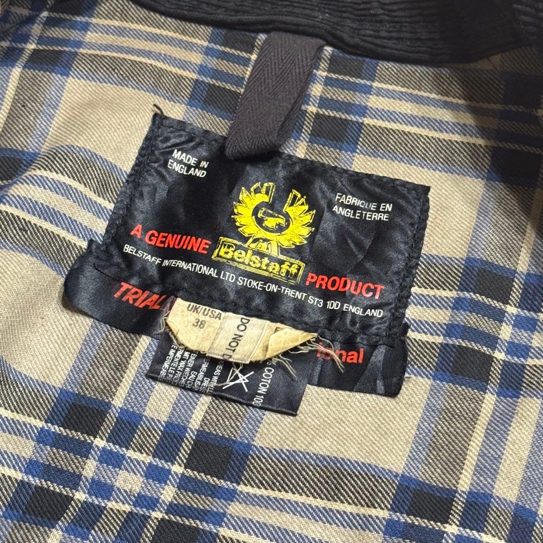 60〜70s 英国製 ベルスタッフ トライアルマスター オイルジャケットUK38