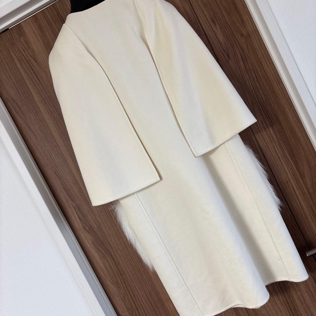 タイムセール！FENDI フェンディ　ファー付き ケープコート　レア色！