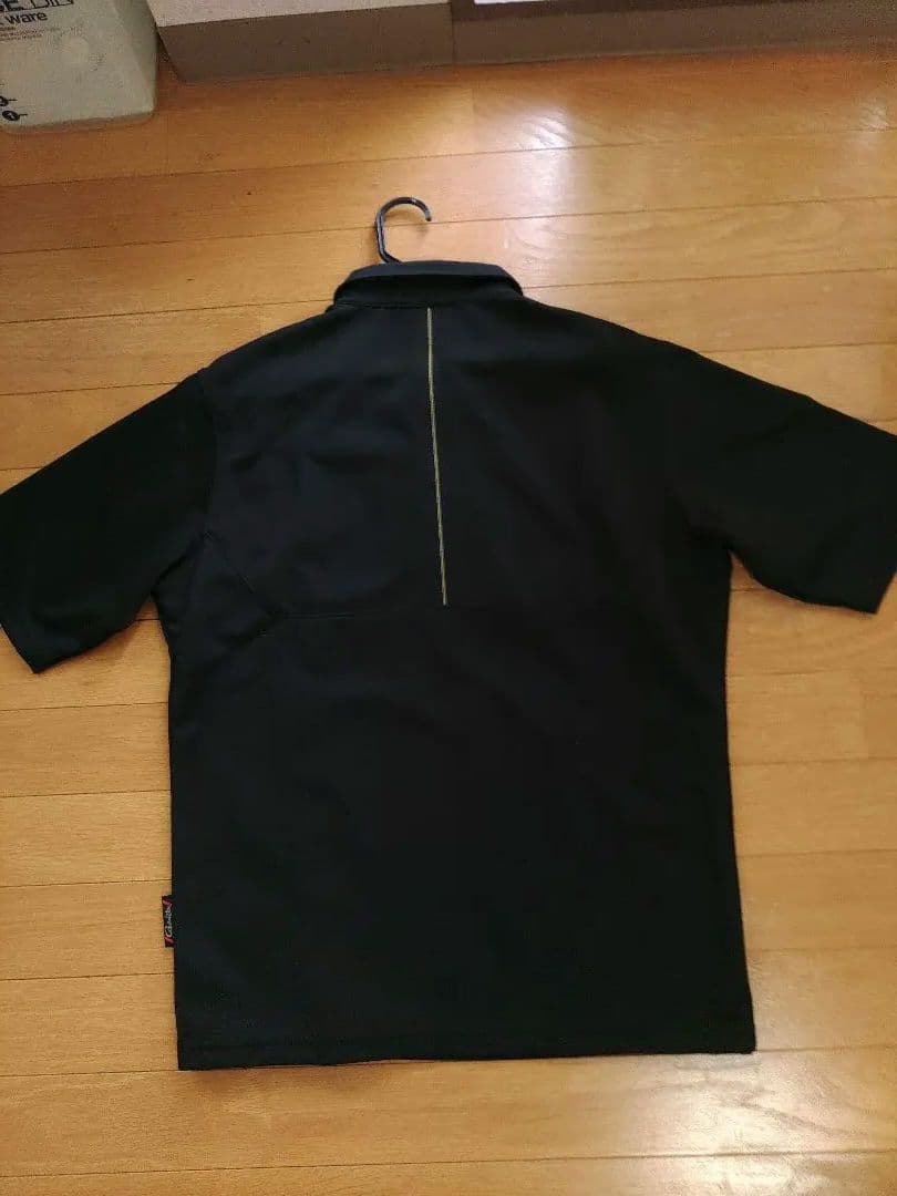 がまかつGamakatsu ポロシャツ 黒 赤 金