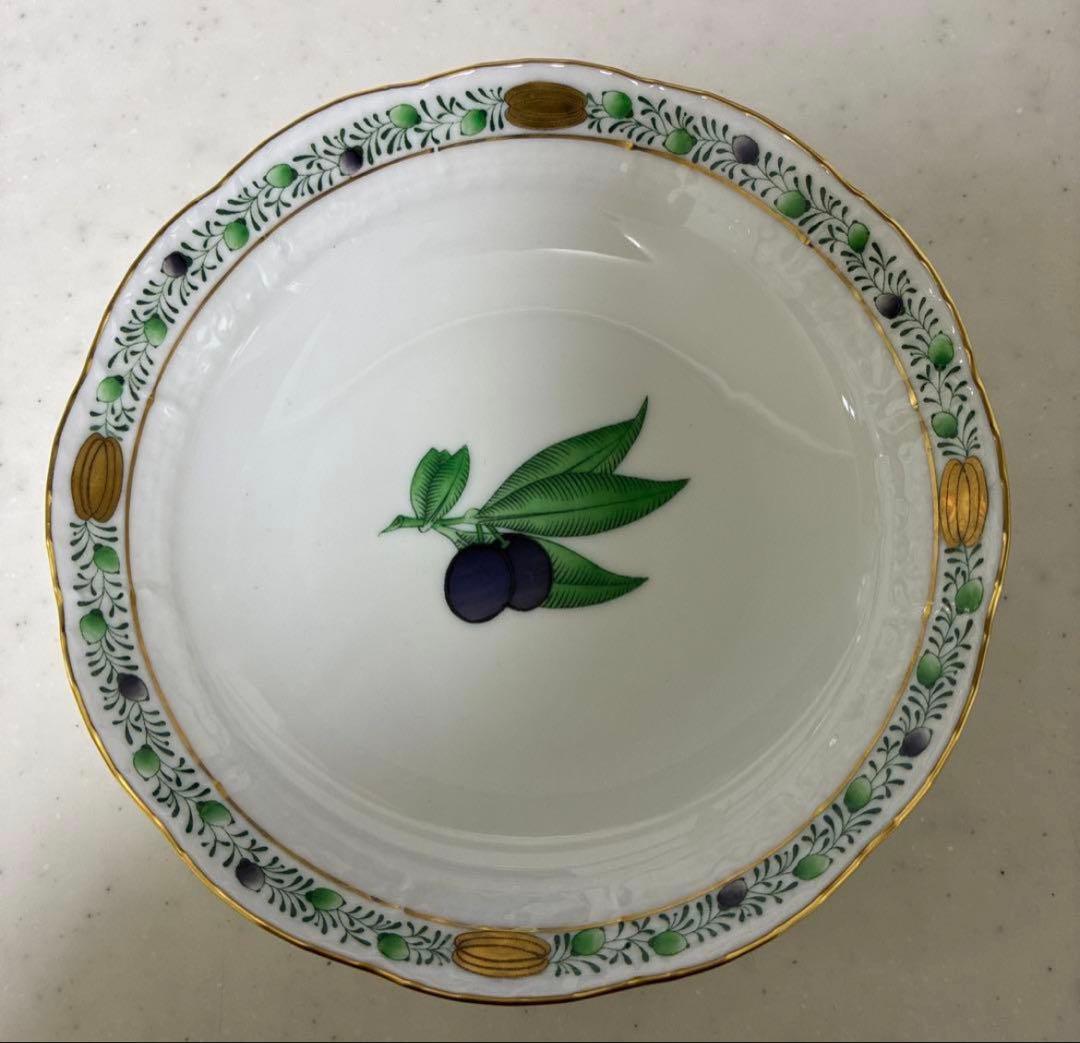 【未使用】ヘレンド　アピシウスのハーブ　フルーツボウル　2枚セット