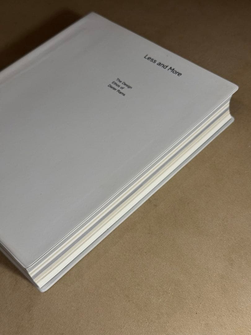 Less and More Dieter Rams ディーターラムス 日英　本