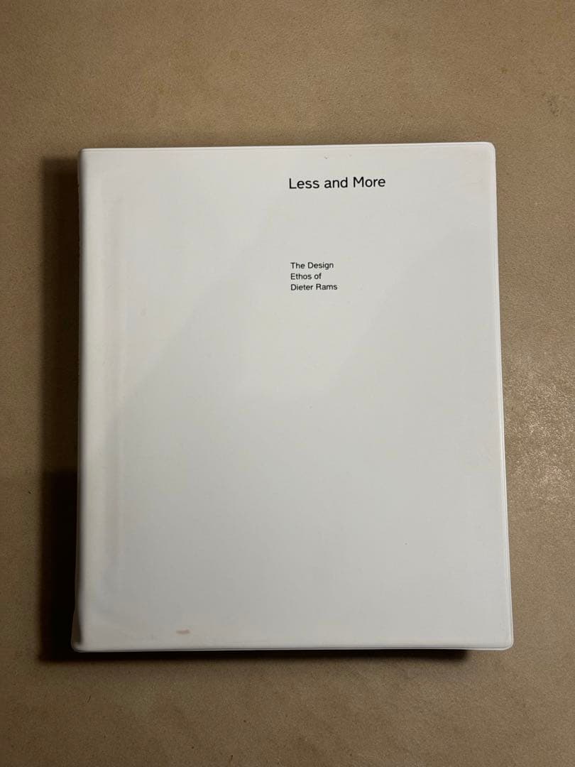 Less and More Dieter Rams ディーターラムス 日英　本