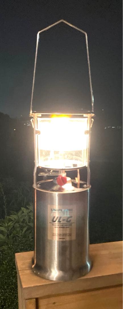 【希少】ユニフレーム ステンレス ガスランタン UL-G L