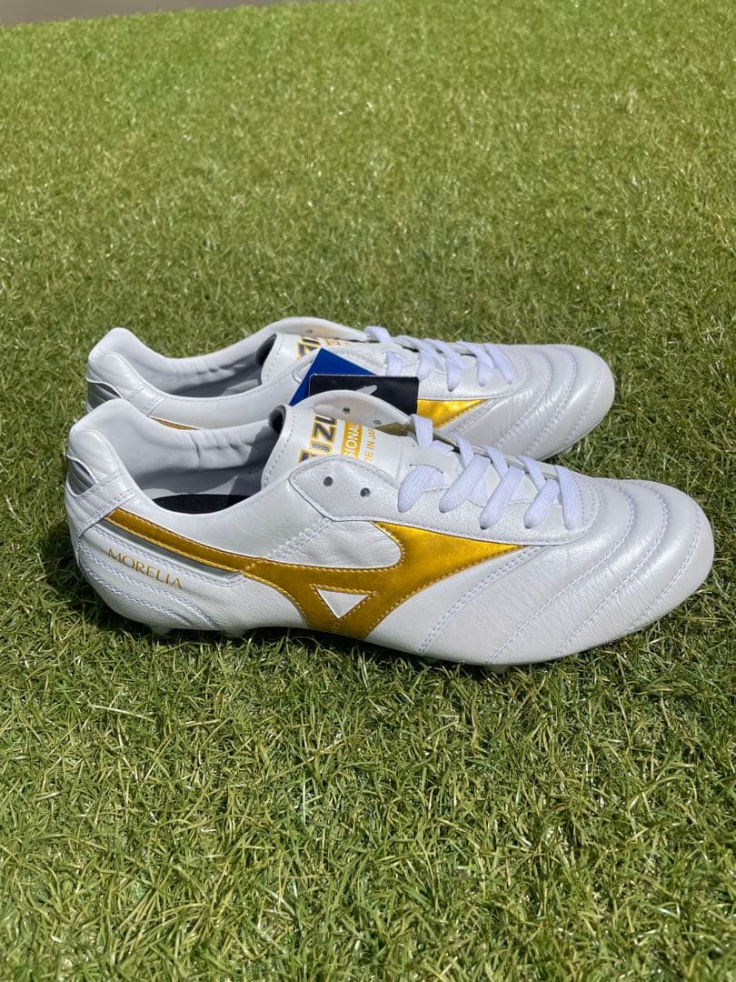 【新品・未使用】MIZUNO モレリア2japan ホワイト/ゴールド②