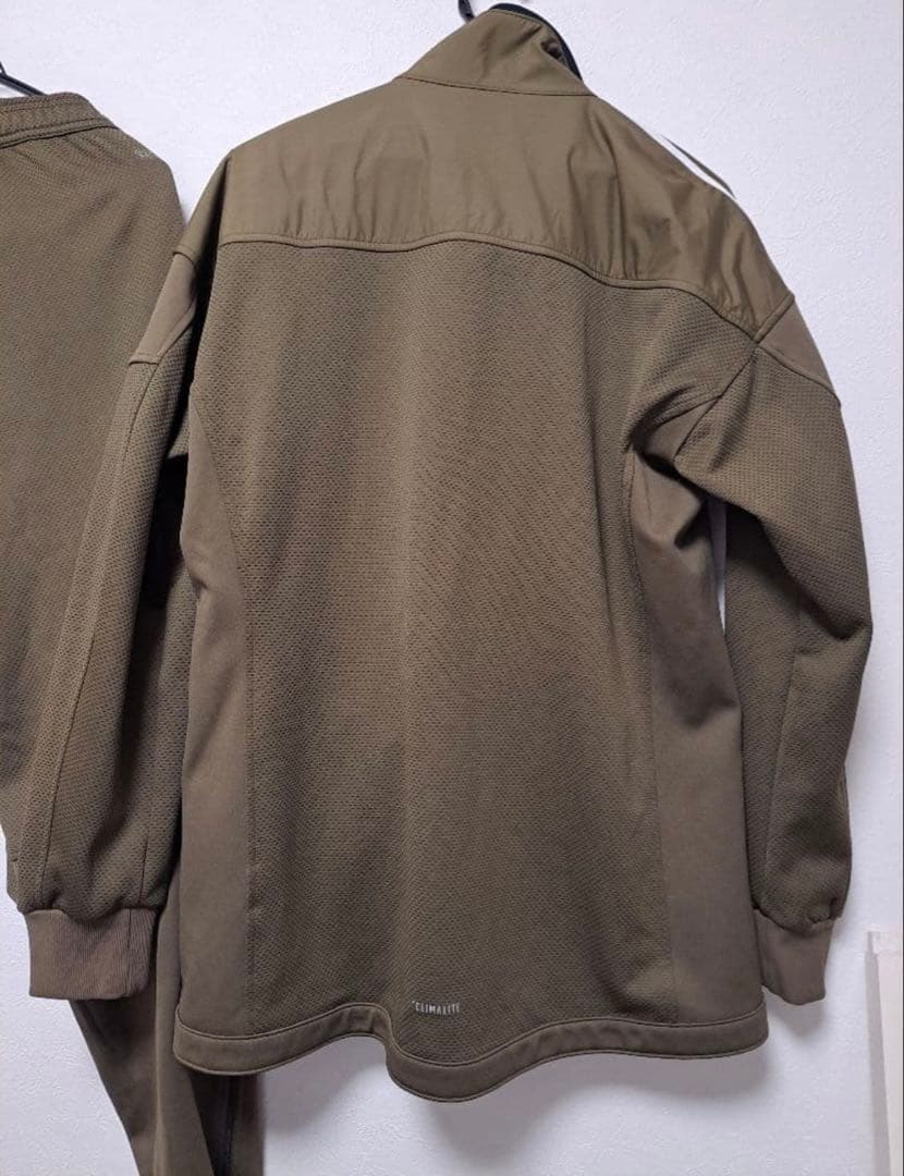 アディダス ジャージ セットアップ　カーキ色 XL相当 used